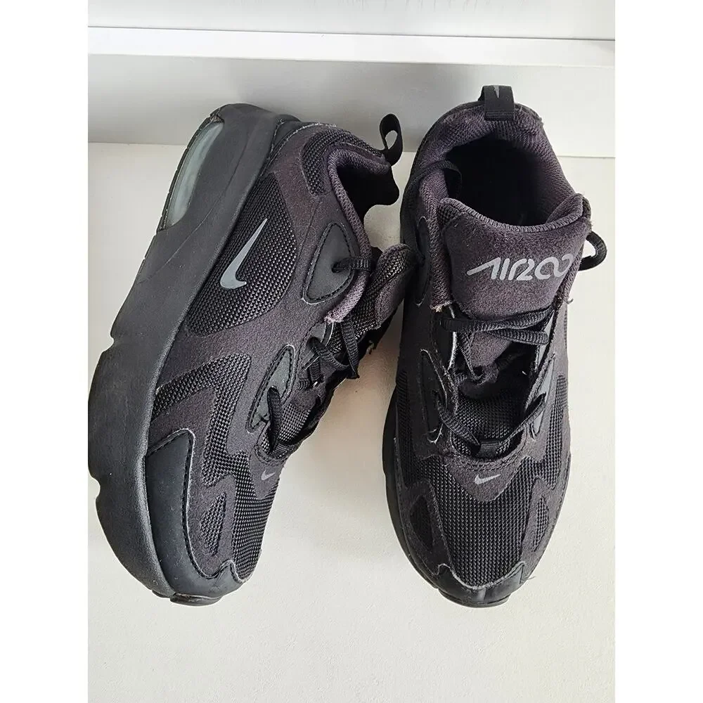 Boys Nike‎ Air Max 200 Triple Black/Anthracite Youth Size 3 Sneakers